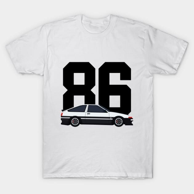 Toyota AE86 - Side86 T-Shirt by wearapex